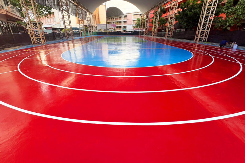 โครงการปรับปรุงลานโดมอเนกประสงค์และสนามกีฬา โรงเรียนลาดปลาเค้าพิทยาคม